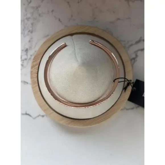 Kate spade Rose Gold Open Cuff Bracelet with Clear Crystals - Picture 5 of 6